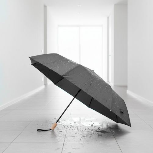 Wiatroodporny parasol manualny RPET, składany | Uksan
