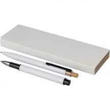 Zestaw piśmienniczy, długopis i pióro kulkowe