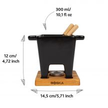Zestaw do serwowania fondue BOSKA Tapas Fondue Nero