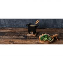 Zestaw do serwowania fondue BOSKA Tapas Fondue Nero
